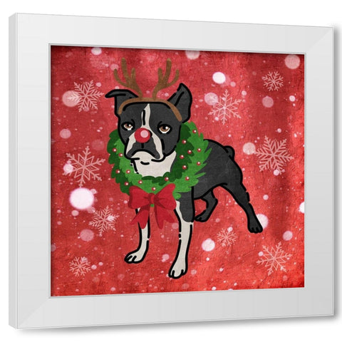 Merry Terry White Modern Wood Framed Art Print by Prime, Marcus