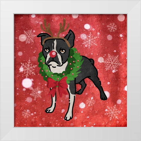 Merry Terry White Modern Wood Framed Art Print by Prime, Marcus