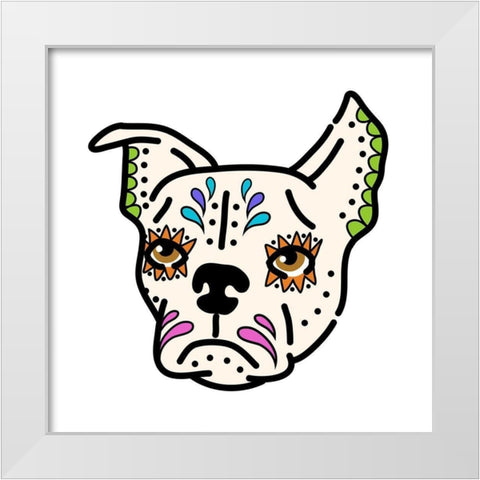 Sugar Terrier White Modern Wood Framed Art Print by Prime, Marcus