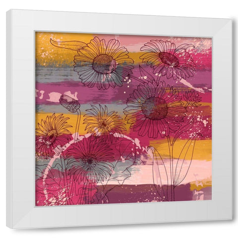 Wine Florist 1 White Modern Wood Framed Art Print by Prime, Marcus