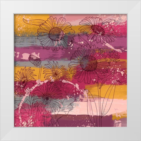 Wine Florist 1 White Modern Wood Framed Art Print by Prime, Marcus