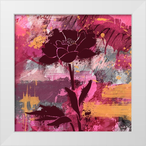 Urban Floral 1 White Modern Wood Framed Art Print by Prime, Marcus