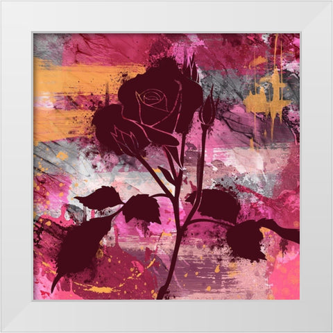 Urban Floral 3 White Modern Wood Framed Art Print by Prime, Marcus