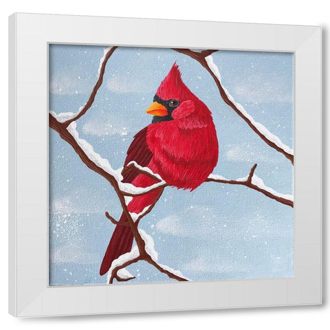 Nesting Winter White Modern Wood Framed Art Print by Prime, Marcus