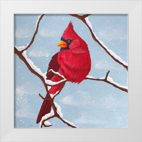 Nesting Winter White Modern Wood Framed Art Print by Prime, Marcus