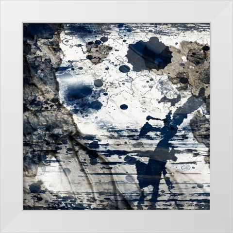 Cerulean Shimmer 1 White Modern Wood Framed Art Print by Prime, Marcus