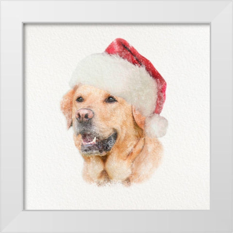 Christmas Rover 1 White Modern Wood Framed Art Print by Prime, Marcus