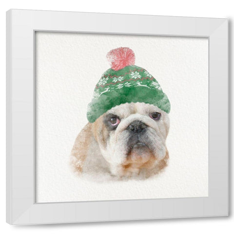 Christmas Rover 2 White Modern Wood Framed Art Print by Prime, Marcus