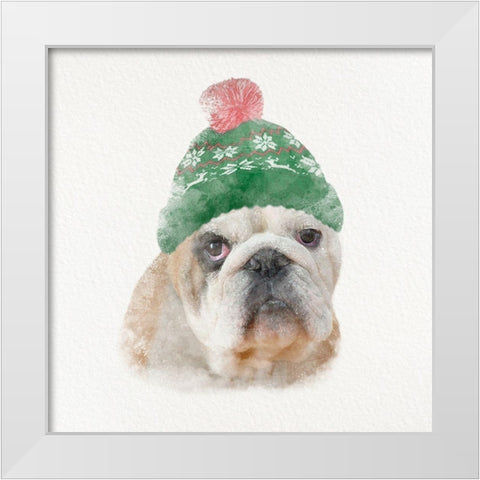Christmas Rover 2 White Modern Wood Framed Art Print by Prime, Marcus