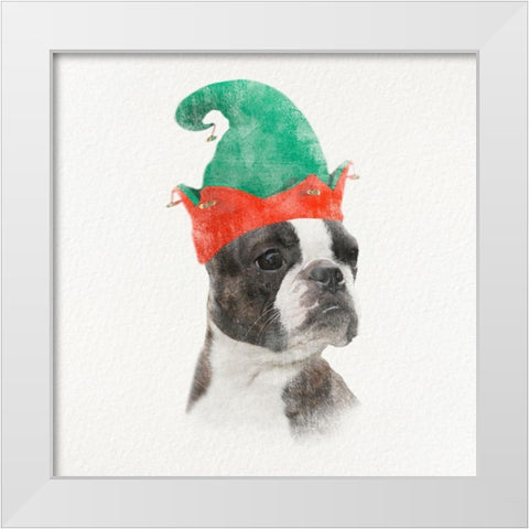 Christmas Rover 3 White Modern Wood Framed Art Print by Prime, Marcus