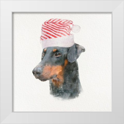 Christmas Rover 4 White Modern Wood Framed Art Print by Prime, Marcus