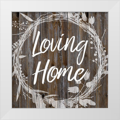 Loving Home 2 White Modern Wood Framed Art Print by Prime, Marcus