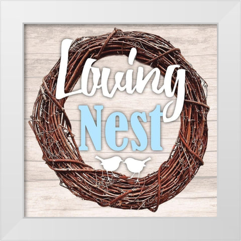 Loving Nest 2 White Modern Wood Framed Art Print by Prime, Marcus