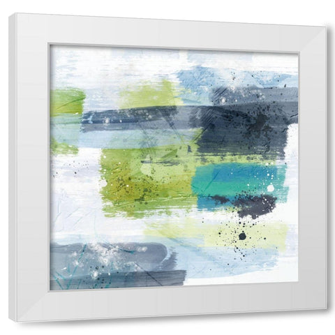 Aquatic Milaje White Modern Wood Framed Art Print by Prime, Marcus