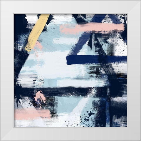 Spring Tri Distressed 1 White Modern Wood Framed Art Print by Prime, Marcus