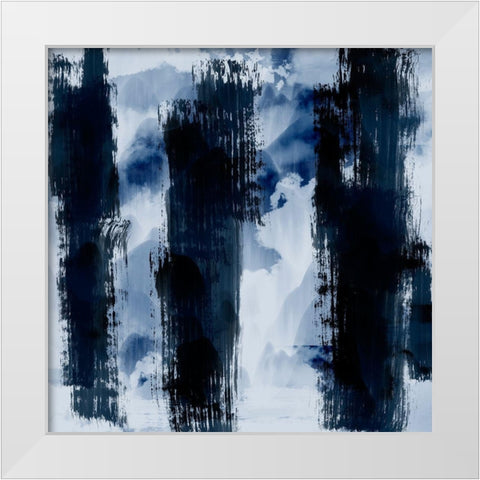 Mountain Streaks White Modern Wood Framed Art Print by Prime, Marcus