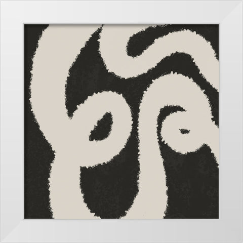 Reclining Shade 1 White Modern Wood Framed Art Print by Prime, Marcus