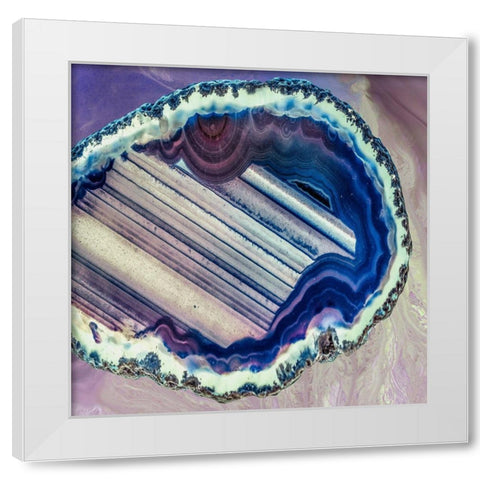 Lavender Minerals White Modern Wood Framed Art Print by Prime, Marcus
