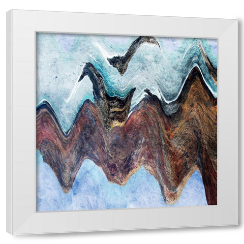 Soul Ripple White Modern Wood Framed Art Print by Prime, Marcus