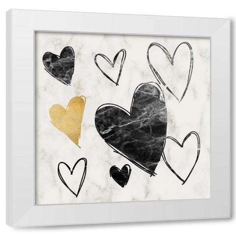 Love Multiplied 1 White Modern Wood Framed Art Print by Prime, Marcus