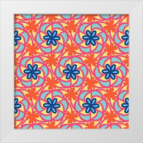 Summer Mandala 1 White Modern Wood Framed Art Print by Prime, Marcus