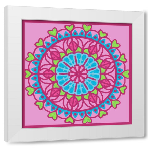 Fruity Mandala 1 White Modern Wood Framed Art Print by Prime, Marcus