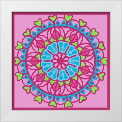 Fruity Mandala 1 White Modern Wood Framed Art Print by Prime, Marcus