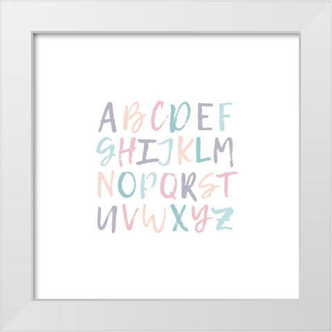 ABCD 2 White Modern Wood Framed Art Print by Prime, Marcus