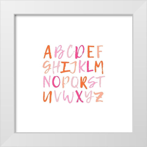 ABCD 3 White Modern Wood Framed Art Print by Prime, Marcus
