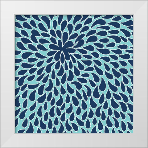 Retro Splash 1 White Modern Wood Framed Art Print by Prime, Marcus
