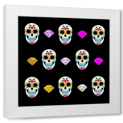 Jeweled After Life 1 White Modern Wood Framed Art Print by Prime, Marcus