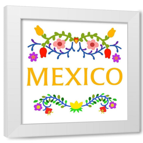 Mexico White Modern Wood Framed Art Print by Prime, Marcus