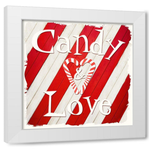 Candy Love 2 White Modern Wood Framed Art Print by Prime, Marcus