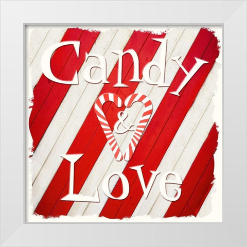 Candy Love 2 White Modern Wood Framed Art Print by Prime, Marcus
