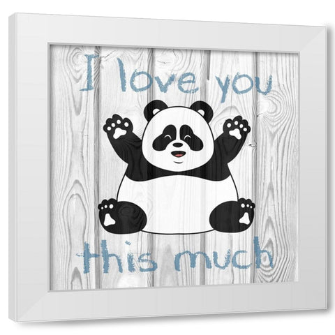 Loving Panda 1 White Modern Wood Framed Art Print by Prime, Marcus