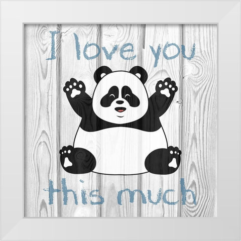 Loving Panda 1 White Modern Wood Framed Art Print by Prime, Marcus