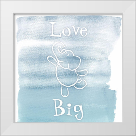 Love Big White Modern Wood Framed Art Print by Prime, Marcus
