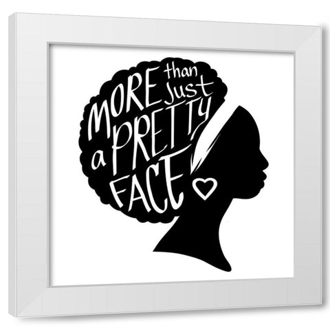 Pretty Face 1 White Modern Wood Framed Art Print by Prime, Marcus