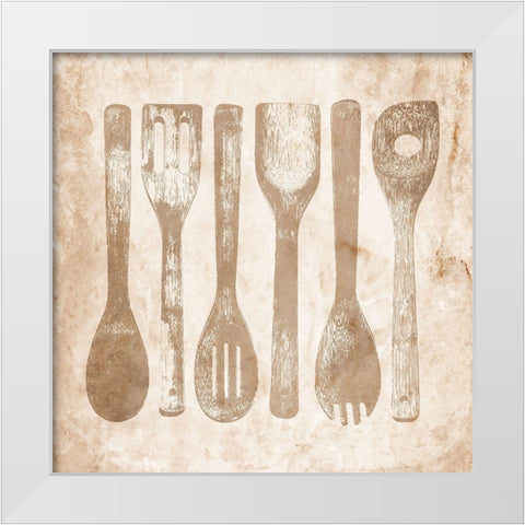 Kitchen Tools 1 White Modern Wood Framed Art Print by Prime, Marcus
