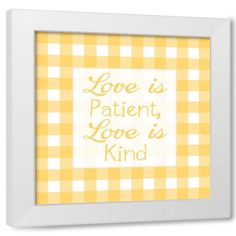 Gingham Quotes 4 White Modern Wood Framed Art Print by Prime, Marcus