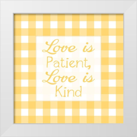 Gingham Quotes 4 White Modern Wood Framed Art Print by Prime, Marcus