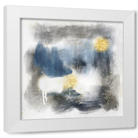 Spotty Abstract 1 White Modern Wood Framed Art Print by Prime, Marcus