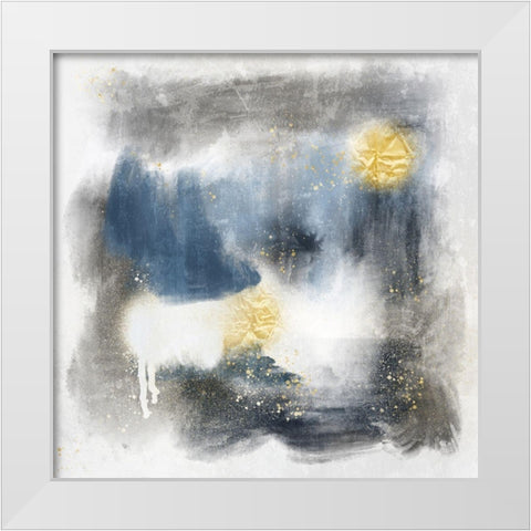 Spotty Abstract 1 White Modern Wood Framed Art Print by Prime, Marcus