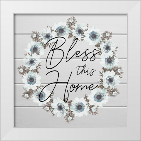 Blessed Home 1 White Modern Wood Framed Art Print by Prime, Marcus