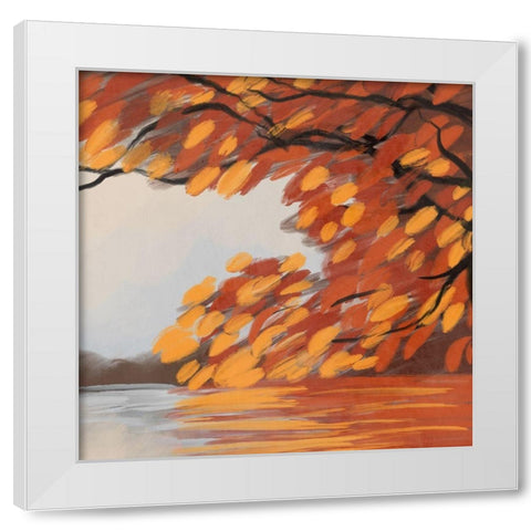 Autumn Chill White Modern Wood Framed Art Print by Prime, Marcus