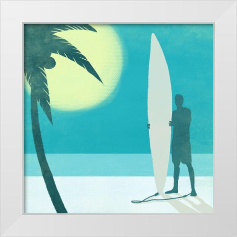 Coastal Fun 1 White Modern Wood Framed Art Print by Prime, Marcus