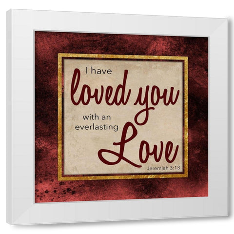 Everlasting Love 1 White Modern Wood Framed Art Print by Prime, Marcus