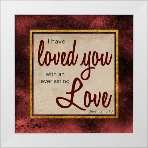 Everlasting Love 1 White Modern Wood Framed Art Print by Prime, Marcus