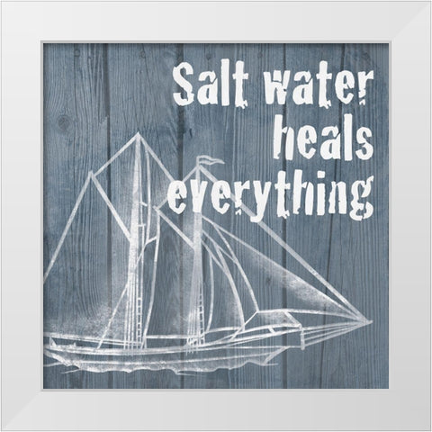 Salty Healing 1 White Modern Wood Framed Art Print by Prime, Marcus