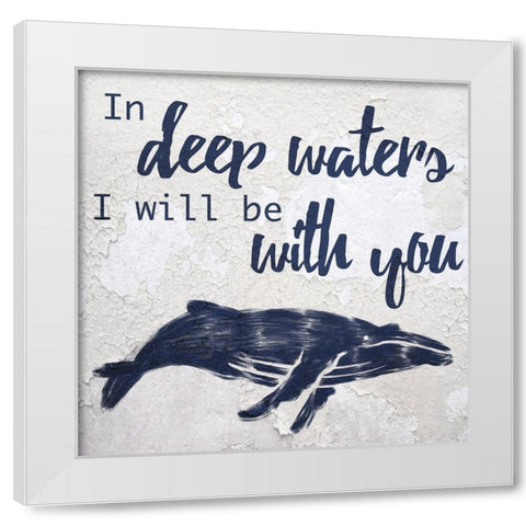 Deep Waters 1 White Modern Wood Framed Art Print by Prime, Marcus